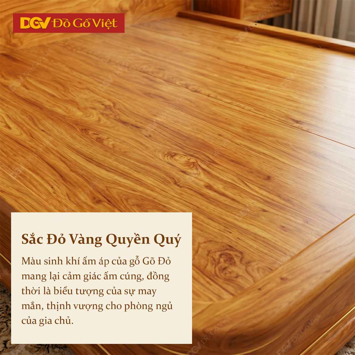 Giường Ngủ Gõ Đỏ Giấu Chân Dáng Thấp Mới Cao Cấp Sang Trọng