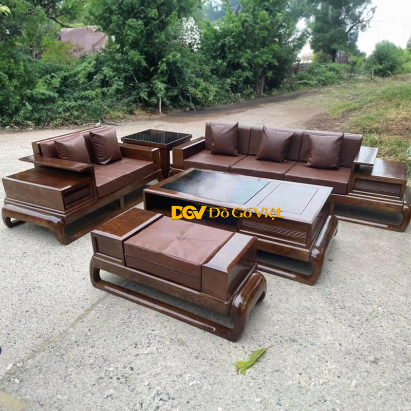 Sofa Gỗ Sồi Nga Phòng Khách 2 Băng Dài Đẹp Giá Rẻ Vế Trái (2).jpg