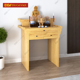 Bàn Cúng 2 Tầng Gỗ MDF Lõi Xanh Chống Ẩm Chống Trầy Đẹp Mới 2026