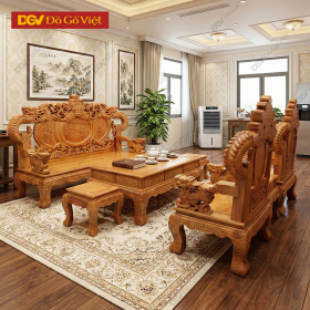 Bàn Ghế Gỗ Gõ Đỏ Tay Khuỳnh Nghê Đỉnh Đẳng Cấp Đẹp Giá Rẻ