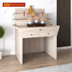 Bàn Thờ 3 Tầng Kèm Hậu Lưng Khung Gỗ Công Nghiệp Cao Cấp