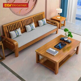 Bộ Bàn Ghế Đối Lớn Gỗ Gõ Đỏ Tựa Lưng Nan Hiện Đại Đẹp