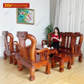 Bộ Bàn Ghế Phòng Khách Gia Đình Xoan Đào Tay 12 6 Món Đẹp Giá...