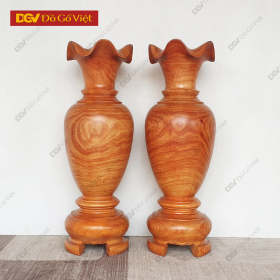 Cặp Lục Bình Gỗ Hương Cao 1m2