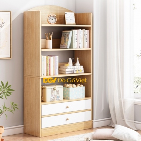 Giá Sách Học Sinh Nhiều Tầng Màu Sồi Gỗ MDF Lõi Xanh Đẹp Rẻ