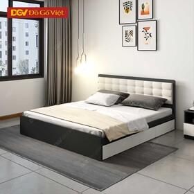 Giường 1m2 x 2m Gỗ Công Nghiệp 3 Hộc Kéo Vai