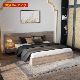 Giường Kèm Tủ Đầu Giường Màu Xám Kích Thước 120 x 200cm