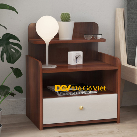 Mẫu Tủ Đầu Giường Có Kệ Màu Cánh Gián Đẹp Giá Tốt