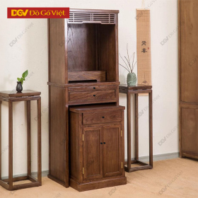Mẫu Tủ Thờ Hiện Đại Đẹp Gỗ Óc Chó Bền Bỉ Độ Bền Tốt