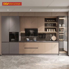 Tủ Bếp Gia Đình Đẹp Kiểu Âu Sang Trọng