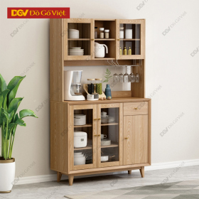 Tủ Để Chén Bát Và Đồ Gia Dụng Gỗ Sồi Bền Bỉ Giá Rẻ