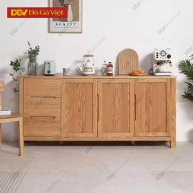 Tủ Để Đồ Đa Năng Gỗ Sồi Thiết Kế Đơn Giản Cho Gia Đình