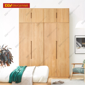 Tủ Để Quần Áo Có Nóc Ghép Lẻ 4 Cánh Gỗ Tự Nhiên Màu Sồi...