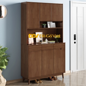 Tủ Giày 3 Cánh Mở Kiểu Dáng Hiện Đại Màu Nâu Đẹp Giá Tốt