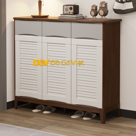 Tủ Gỗ Để Giày Cánh Trắng Kiểu Hiện Đại Mẫu Mới Nhất 2026