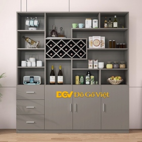 Tủ Rượu Trang Trí Phòng Khách Lớn Hiện Đại Đẹp
