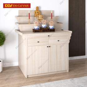 Tủ Thờ Chung Cư Hiện Đại 3 Tầng Có Ngăn Kệ Thờ Lớn