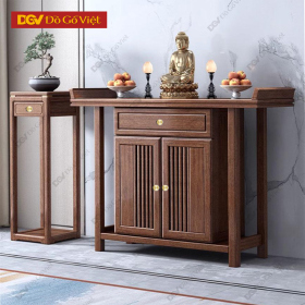 Tủ Thờ Gỗ Óc Chó Cho Nhà Phố Chung Cư Cao Cấp