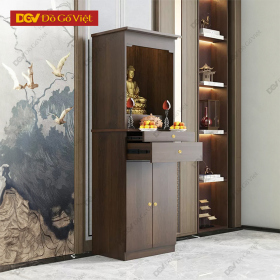 Tủ Thờ Phật Tại Gia Kiểu Dáng Gọn Cho Phòng Thờ Nhỏ