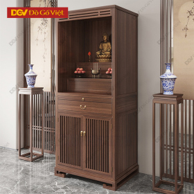 Tủ Thờ Phật Tam Cấp Đứng Gỗ Óc Chó Đẹp Rẻ